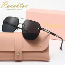 RENEKTON 时尚女士偏光太阳镜，金属镜框飞行员款，TAC镜片材质，轻便耐用，适合驾驶、户外活动、派对、优雅场合、摄影、旅行、休闲等各种场合，是送给男士和女士的理想礼物（生日、情人节、夏季、婚礼、斋月），日常及特殊场合皆宜，时尚镜框，佩戴舒适，百搭配饰，男女皆宜，高端品牌节日礼物，夏季套装，礼盒套装，教师节，返校季礼物 - 彩色 - 查看 15