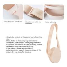 TendenciaFondo De Baño Impermeable Silicona Ajustable Para OstomíavCalidad premium - Desnudo - Ver 5