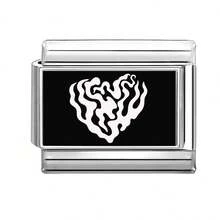 Pulseira Modular DIY com Foto e Elementos de Coração e Flor, Ideal como Presente para Amigos/Casais, Perfeita para Natal, Ano Novo, Halloween, Dia dos Namorados, Design Charmoso, Joia em Aço Inoxidável, Local, Prática e Moderna, Estilo Elegante Preto, Clima Natalino, Decoração de Natal, Guia de Looks para Festas, Suprimentos para Presente de Natal, Decoração de Natal para Casa, Estilo Retrô de Verão, Traje Gracioso, Acessórios de Halloween e Adequada para Todas as Estações, Escola, Gala, Formatura. - M293852 - Ver 12