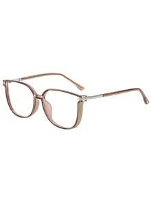 Unisex Anti-Blue Light Glasses, Computer Blue Light Blocking Glasses, Unisex Half-Frame Transparent Lens Glasses, Unisex Anti-Blue Light Safety Glasses, Protective Glasses, Computer Gaming Glasses - Multicolor - View 3