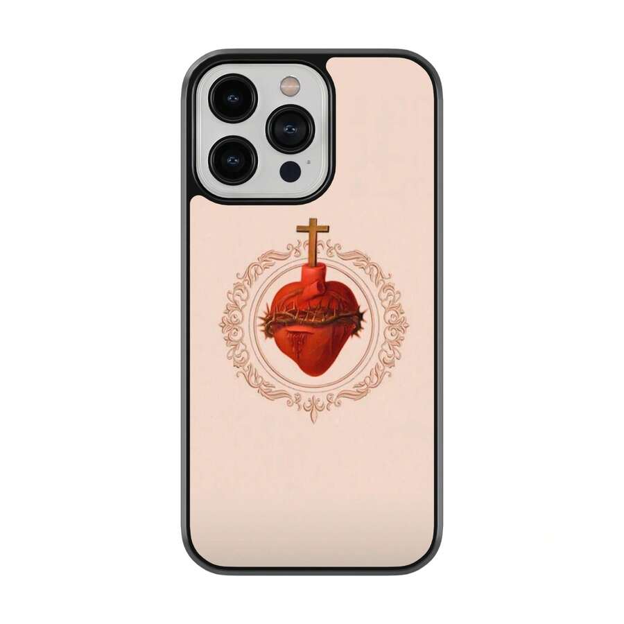 Funda para Celular todos Sagrado Corazon Catolica Religion a - Negro - Ver 1