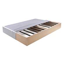 Twin 5 Inch Metal+Wood Box Spring Mattress Foundation With Fabric Cover Easy Assembly Noise  Anti-Slip - 5 Inch - View 4