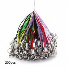 50/100/200pcs Black Decorative Rope Lanyards, Lobster Clasp Keychains, Phone Straps, Jewelry Accessories - Multicolor - View 8