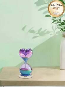 1个2D平面旋转心形漏斗装饰品 - 亚克力现代3D摆件，流动心形，不对称桌面摆件，适合婚礼、周年纪念、情人节礼物、装饰用途 - 彩色 - 查看 9