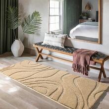 Bathroom Rugs Runner 24 X 60 Inch, Extra Long Bathroom Rug NonSlip Machine Washable Bath Mats, Beige Soft Carpets For Floor, Tub And Shower, Home Decor Accessories - 2x5矩形米色 - 查看 6