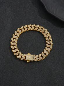 Hip Hop Personalized Cuban Link Chain Necklace, Suitable For Men's Party, Rapper Outfit, Men's Jewelry Necklace - Hip-hop  Cuban Chain Necklace - View 4