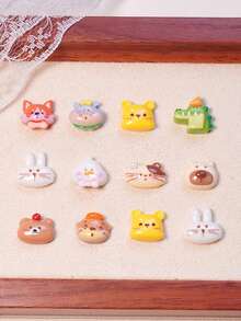 20个/40个可爱鳄鱼DIY美甲饰品 - 手机壳和耳环装饰，树脂工艺用品，适用于美甲贴片（多用途配件） - 彩色 - 查看 5