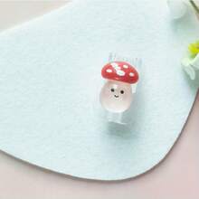 1 Set / 2 Sets Of Cute Mushroom Soft Cable USB Data Cable Protector - Suitable For Protecting Data Cables Of Mobile Phone Accessories - Durable, Break-Resistant, Exquisite Design, Suitable As Easter, Thanksgiving, Wedding, Birthday, Halloween, Christmas Gifts - Multicolor - View 13