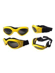 可调节宠物太阳镜 - 可折叠、防风、防紫外线护目镜，专为狗狗设计 - 彩色 - 查看 8