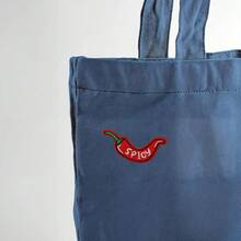 1 st. broderad stryklapp med chilipeppar, rolig broderad stryklapp, lämplig för kläder, jeans, ryggsäckar - Röd - Visa 5