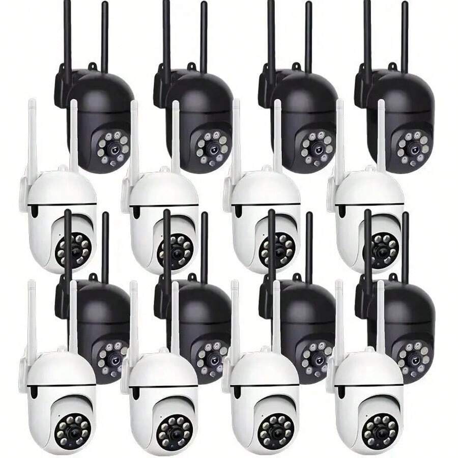 Home Wireless Network Camera, Indoor and Outdoor Monitoring, Full Color Night Vision, Humanoid Mobile Detection and Early Warning, 24H Full Time Monitoring, Connection Anytime and Anywhere Security Protection, Good Housekeeping Assistant - Blanco - Ver 1