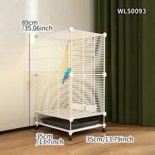 Large Size Easy Install Bird Cage, Parrot Cage For Cockatiel, Macaw, Parakeet, Luxury Villa With Tray For Indoor Home Use - Assembled Version - View 6