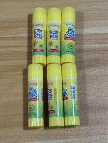 3 支卡通 PVA 固体胶棒，适用于办公室和学生 DIY 文具，家庭办公室胶棒，适用于 DIY 艺术、纸张、卡片、照片等文具，增强家庭凝聚力，白色返校用品，返校季必备品，颜色和款式随机 - 彩色 - 查看 16