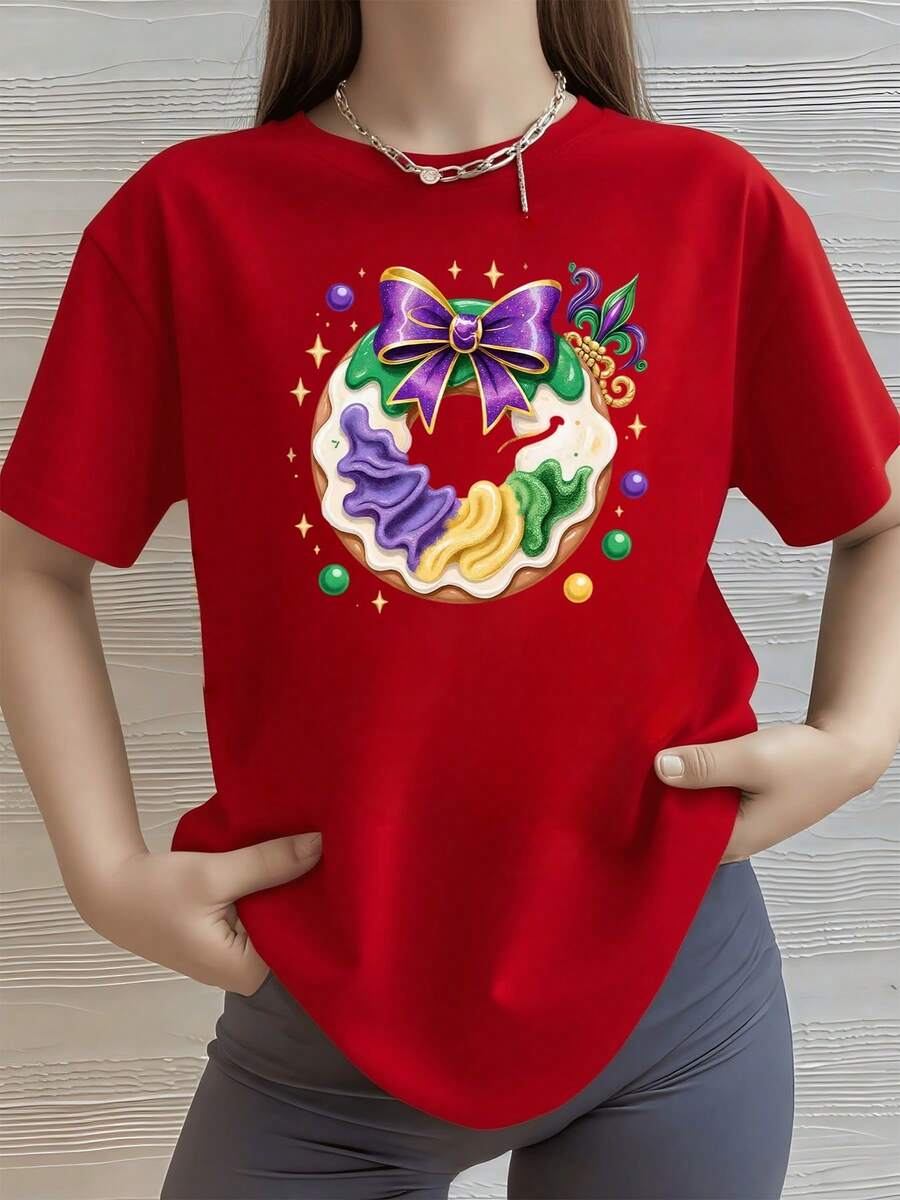 Women Sports Tees & Tanks - Red - View 1