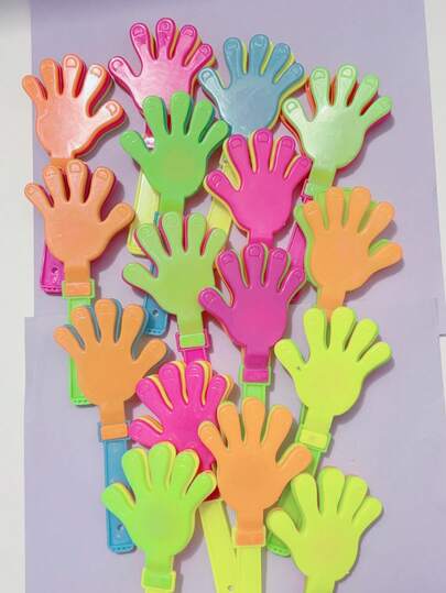 50pcs/Pack Random Color Mini Hand Clapper Party Favors Cheering Supplies