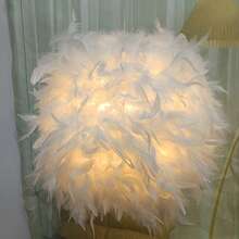 40厘米/30厘米暖色浪漫人造火焰球形灯罩，可伸缩，白色人造火焰球形灯罩带支架（仅灯罩） - 白色 - 查看 8