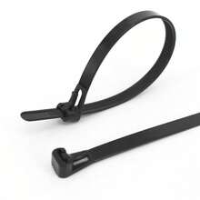 10Set (10pcs/Set)Cable Ties Zip Nylon Plastic Releasable Wraps Ratchet Wire - Black - View 4