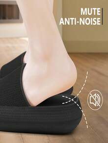 一双男女通用浴室拖鞋，防滑、耐磨、舒适、防污，男女皆宜。中性拖鞋，轻便EVA防滑室内浴室凉鞋，适合居家、海滩、淋浴等场合。 - 彩色 - 查看 5