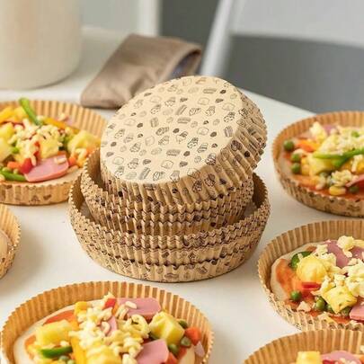 100 adet/50 adet/20 adet 8 inçlik Pizza Kağıt Tepsisi, Hava Fritözü Astarı, Pişirme Kağıdı, Yağ Geçirmez Gıda Ambalaj Kağıdı; Kekler, Tatlılar, Kurabiyeler, Donutlar ve Ekmekler İçin Uygundur; Kızarmış Tavuk Dükkanları, Fast Food Restoranları, Pastaneler, Tatil Partileri, Düğünler ve Doğum Günü Partileri İçin İdealdir.