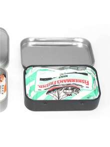 1pc Minimalist Metal Tin Box, Back To School, Pencil Case, Stationery, School Supplies - Black - View 7