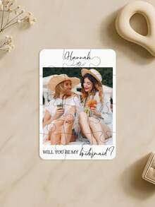 1 món quà cầu hôn "Bạn có muốn làm phù dâu của tôi không?" được thiết kế riêng, ảnh ghép cá nhân hóa, thiệp mời phù dâu, quà lưu niệm đám cưới, quà tặng tiệc cưới. - Nhiều màu - Xem 10