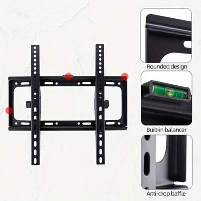 1pc Universal TV Stand-Heavy Duty Strong Solid TV Wall Bracket Cantilever Corner Mount Dual Arms 81.28-152.4cm With Bracket Height Adjustable Max.