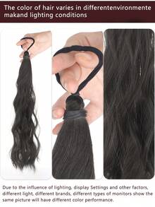 20-Inch Long Curly Synthetic Hair Bun With Heat-Resistant High Elasticity Rubber Band - Synthetic Hair Bun Pack, High Bun And Low Ponytail Styles - For Daily Use, Party, Christmas - Adds Volume And Length - Multicolor - View 8