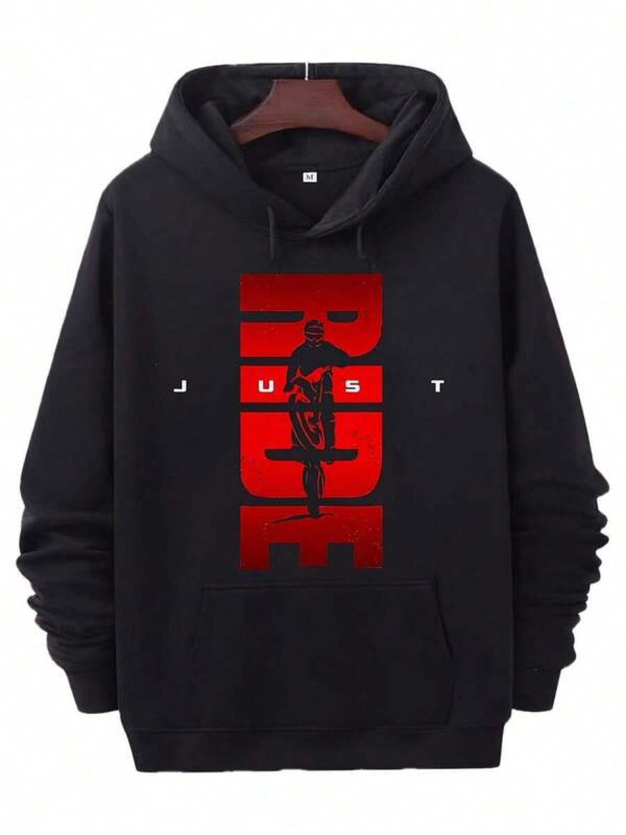 Men Outdoor Hoodies & Sweatshirts - Black - View 1
