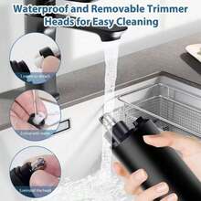 150mAh Rechargeable Electric Painless Ear & Nose Hair Trimmer, Portable & Easy To Use, Unisex, Washable Nose Hair Trimmer, Convenient Cleaning - Multicolor - View 10