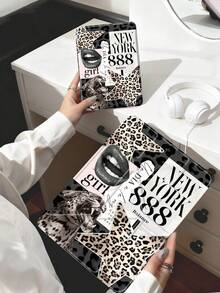 The Pattern Of Leopard-Print Stars Tablet Case Compatible With IPad Air 11-Inch M3 2025 / M2 2024, IPad Air 5th Generation 2022 , IPad (A16) 11 Inch 11th Generation 2025,Compatible With Samsung Galaxy Tab,Kindle Paperwhite 12th Gen 2024, Clear Back ,Fashion Pattern Protective Case,Automatic Sleep And Wake-Up Function, Airbag Protection, Suitable For Gifts And Office Use - Multicolor - View 9