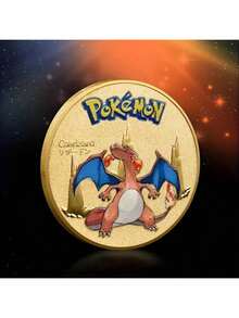 Pokemon Anime Gold Coin Game Commemorative Coin Pikachu Mewtwo Charizard Gold Coin Game Collection Gift - Multicolor - View 11