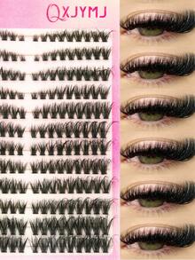 216pcs Faux Mink Eyelashes, Fluffy & Curly, Natural Looking, Suitable For DIY Home Use, 8-16mm Mixed Length To Meet Daily Needs, Reusable False Eyelashes - D - View 6