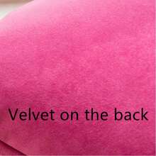 1pc Solid Color Throw Pillow Cover (Pillow Insert Not Included), Fabric Cushion Cover, Suitable For Living Room Sofa - Hot Pink - View 4