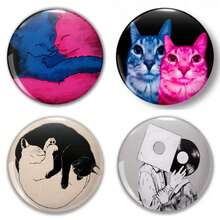 Interesting Pattern Badge Brooch, Women's Lapel Pin Brooch, Bag Pendant, Fashion Accessory, Fun Gift For Friends, Family, Teachers And Classmates - Multicolor - View 9