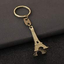 1pc Romantic Eiffel Tower Keychain, Camera & Heart Pendant, Valentine's Day Gift - Multicolor - View 4