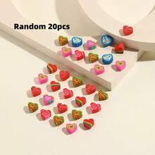 5/10/20pcs Valentine's Day Stamps, Vibrant Plastic Material With Built-In Ink, Heart Shaped Patterns, Includes 10 Different Designs, Suitable As Valentine's Day Party Favors, Classroom Prize Exchanges, School Rewards, Gift Bag Fillers, Valentine's Day Gifts - Valentine's Day - View 11