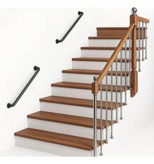 TendenciaBarandal Pasamanos 100 Cm -  Para Escaleras NegroCalidad premium - Negro - Ver 1