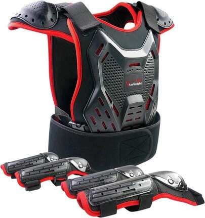 StarknightMT Kids Dirt Bike Gear - Youth Motorcycle Gear Riding Protective Motocross Armor Suit Chest Protector For Boys Girls Biking Cycling Skating Off-Road