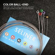 10 Sets, 6 Strings Per Set, 0.23-1.27mm Thickness, Nickel Plated Steel Electric Guitar Strings, EG Practice Series, 6-String Guitar Instrument - 10 Sets - MG-05 - View 3