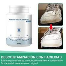 Zapatos Descontaminados, Gel De Eliminación De Amarillo, Gel De Eliminación De Oxidación, Limpieza De Manchas Amarillas, Borde Amarillo Sin Lavado, Zapatos Blancos - Blanco - Ver 7