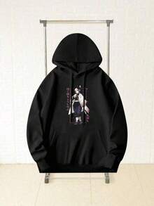 Men Outdoor Hoodies & Sweatshirts - Black - View 7