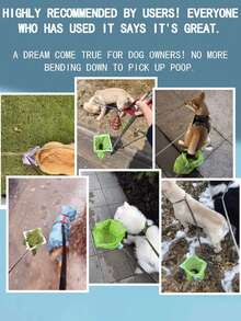 Adjustable Telescopic Handle Pet Waste Picker, Portable Dog Poop Scooper, Long Reach Extendable Dog Poop Collector, Pet Waste Cleanup Tool, Small Dog Feces Pickup Tool, Poop Scoop, Long Handle Pet Waste Cleaning Tool, Spring-Driven Lightweight Design - Multicolor - View 9
