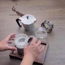 1 pieza de tamper de café para barista casero, anillo de dosificación de polvo rotativo, distribuidor de café, nivelador, accesorio - A5 - Ver 3