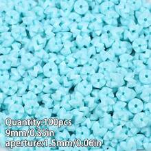 100pcs Acrylic Gear Beads Spacers, Multi-Color Options, DIY Jewelry Making, Beading, Craft Supplies, Friendship Gifts, Home Decor, Small Accessories