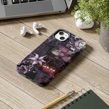 Celestial Gothic Phone Case Dark Aesthetic Purple Sun Moon Cover For IPhone 17/16/15/14/13/12/11/Plus/Pro/Pro Max 17Air And Galaxy S25/S24 Plus/S23/S22/S21 Ultra Fantasy Witchy Vibes Spooky Mystical Moonlight Lily Flower Gift For Her Or Him Women Girl - 混合顏色 - 查看 5