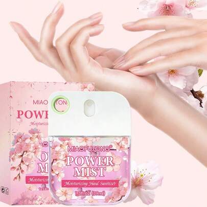 39มล. สเปรย์แอลกอฮอล์ล้างมือแบบไม่ใช้น้ำ, มีกลิ่นซากุระ/ลาเวนเดอร์, กลิ่นหอมติดทนนาน, ทำความสะอาดอย่างล้ำลึก, ให้ความชุ่มชื้น, แห้งเร็ว