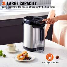 Hot Water Dispenser 3L 3.2L 4L & 5L Water Boiler And Warmer 304 Stainless Steel Countertop Water Heater For Tea, Coffee And Baby Formula - 3公升 - 查看 2