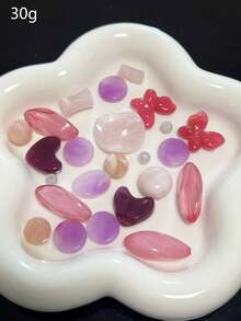 亚克力木珠混合散珠饰品材料，珠形珠子，手工DIY耳环、项链、手链、手机链珠子材料 - 彩色 - 查看 15