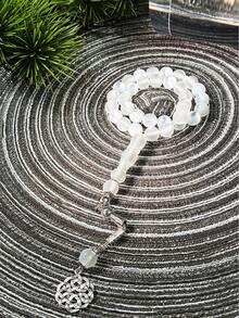 1pc 33 Stars Shiny Single Strand Metal Pendant Tasbih Islamic Prayer Beads Rosary