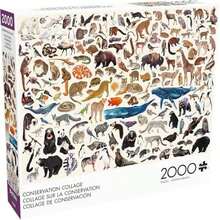 Adult Puzzle for Game Nights Challenging 2000 Piece Collage Conservation Jigsaw Puzzle - ‎multicolor - Ver 2